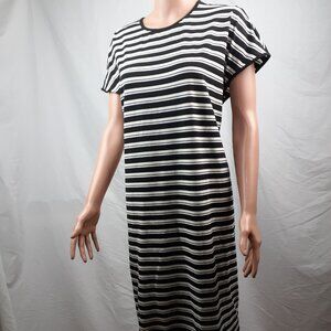 Universal Standard Striped Geneva Maxi Dress Black White Small (Regular XL) NWT